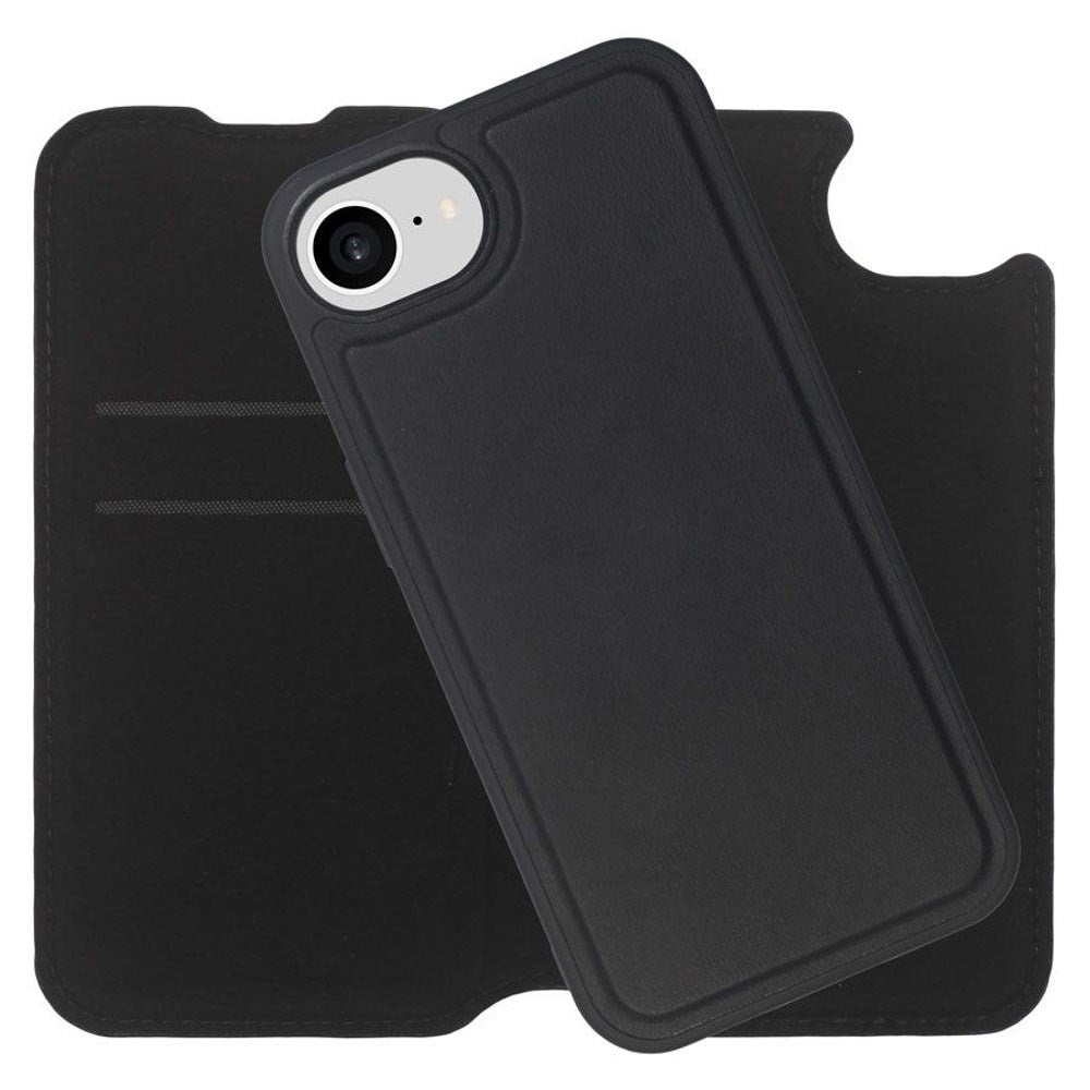 iPhone 17e / 16e Lippa 2-i-1 Wallet Fodral - Svart