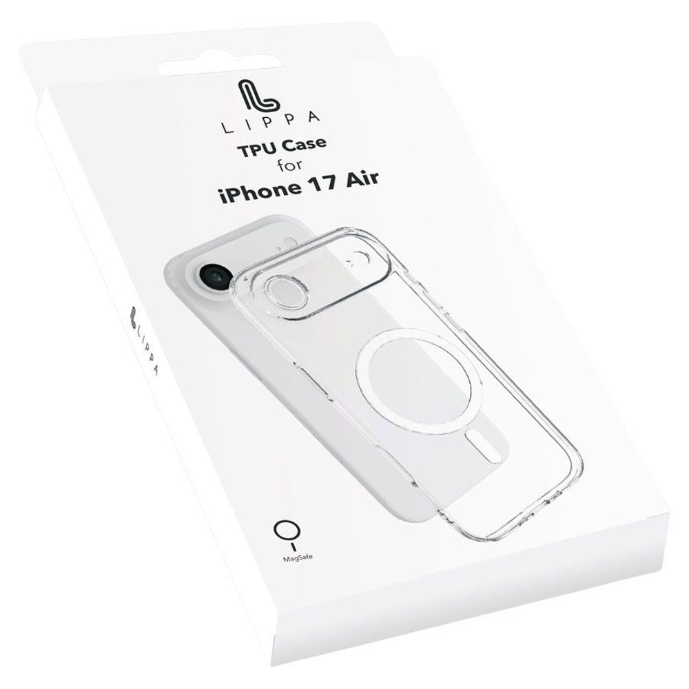 iPhone Air Lippa Flexibelt Plast Skal - MagSafe Kompatibel - Genomskinlig