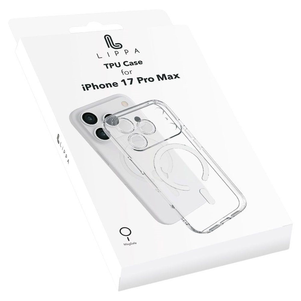 iPhone 17 Pro Max Lippa Flexibelt Plast Skal - MagSafe Kompatibel - Genomskinlig