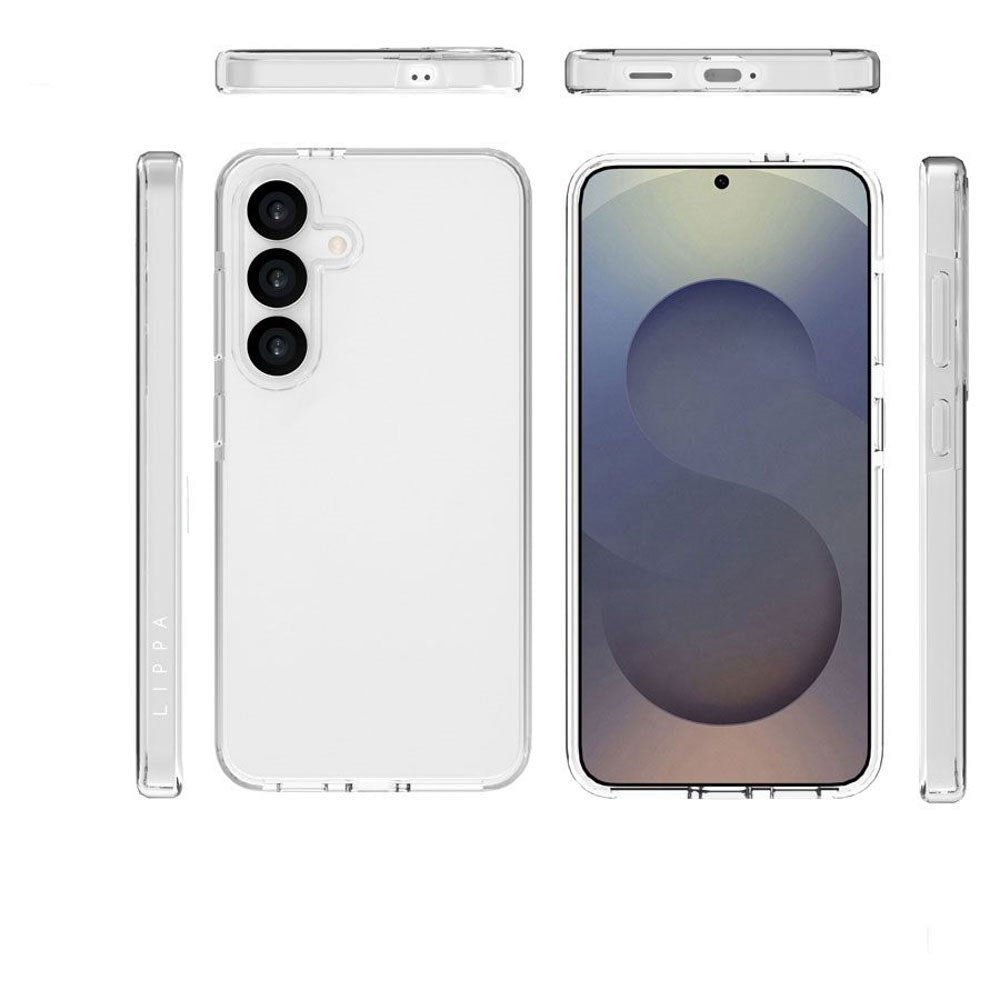 Samsung Galaxy S25 Lippa Flexibelt Plast Skal - Genomskinlig