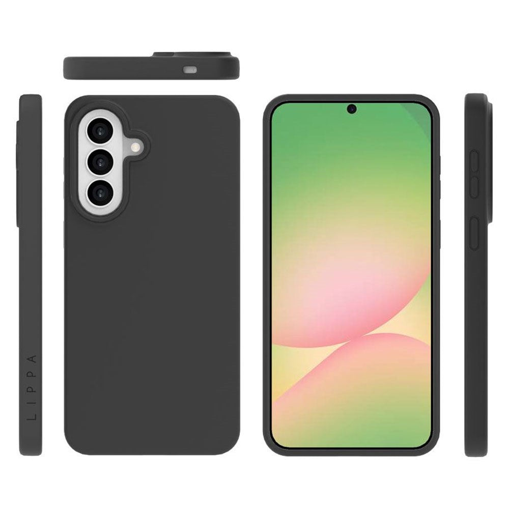 Samsung Galaxy A57 Lippa Silikon Skal - Svart