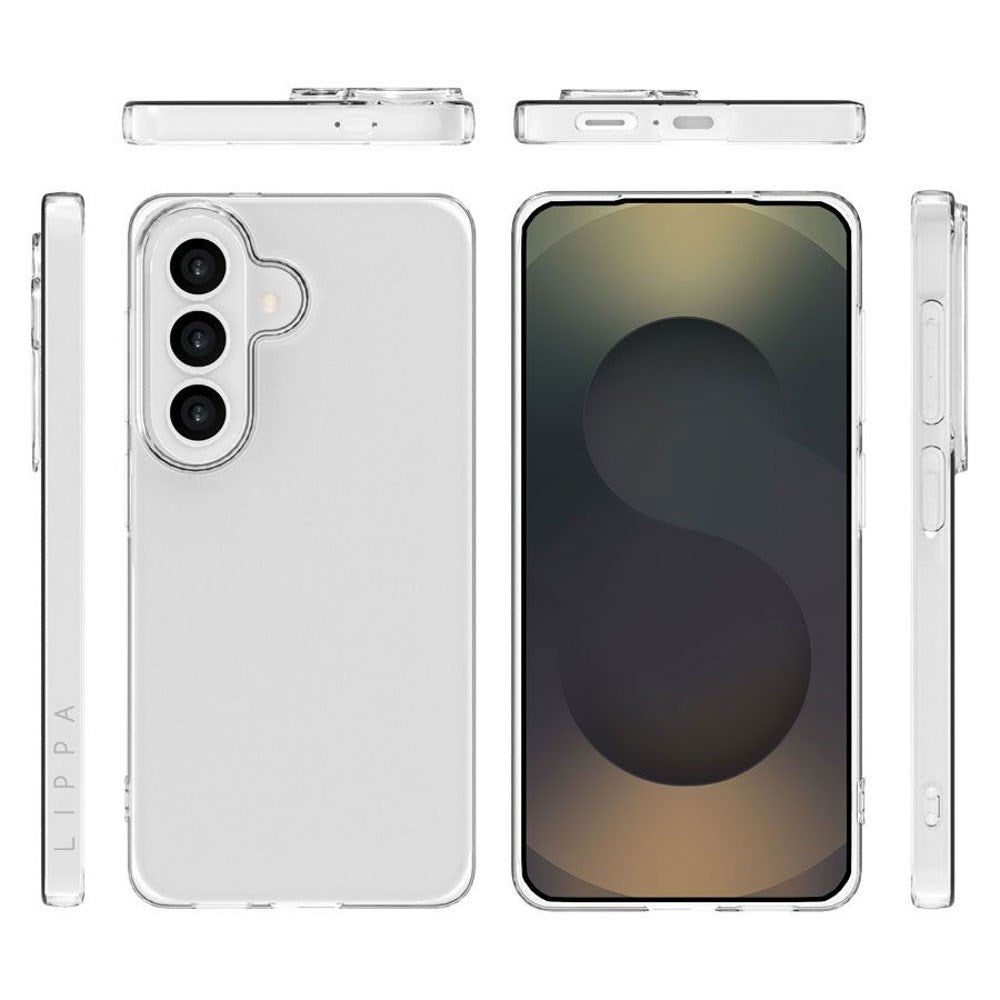 Samsung Galaxy S26 Lippa Flexibelt Plast Skal - Genomskinlig