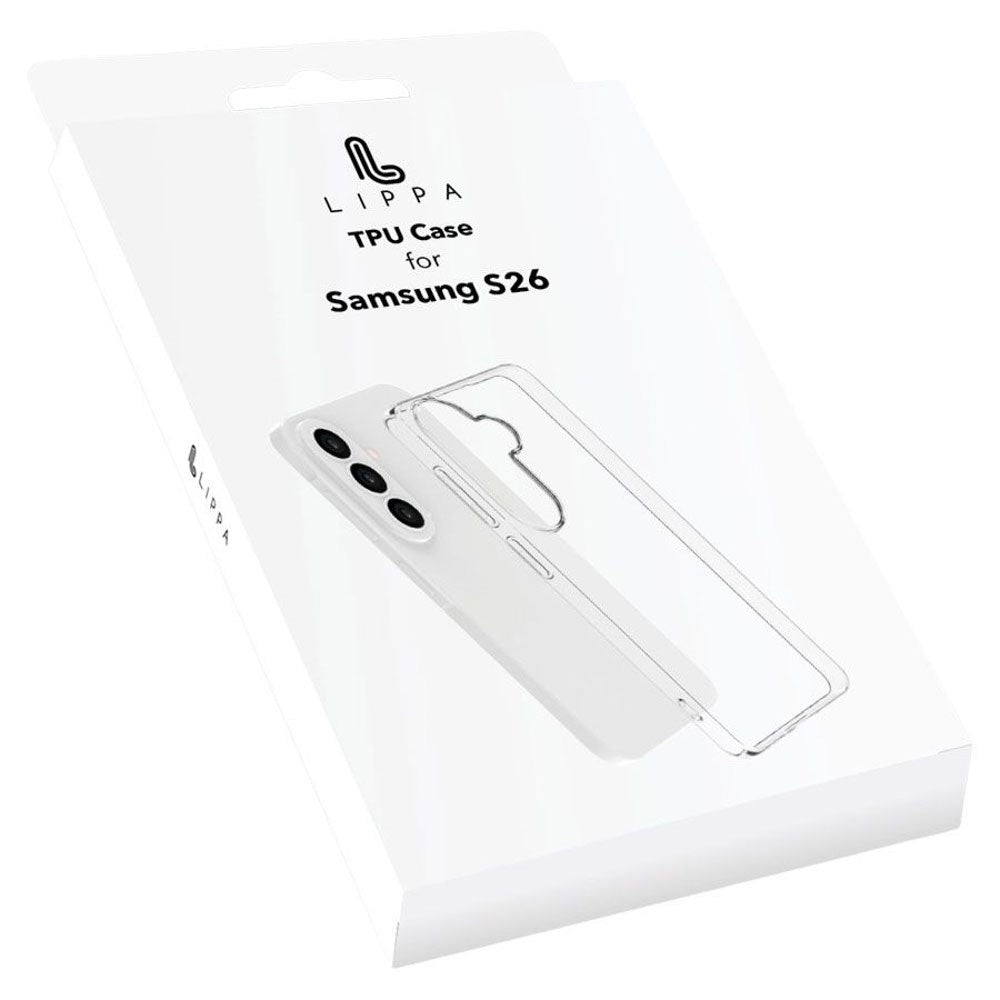 Samsung Galaxy S26 Lippa Flexibelt Plast Skal - Genomskinlig