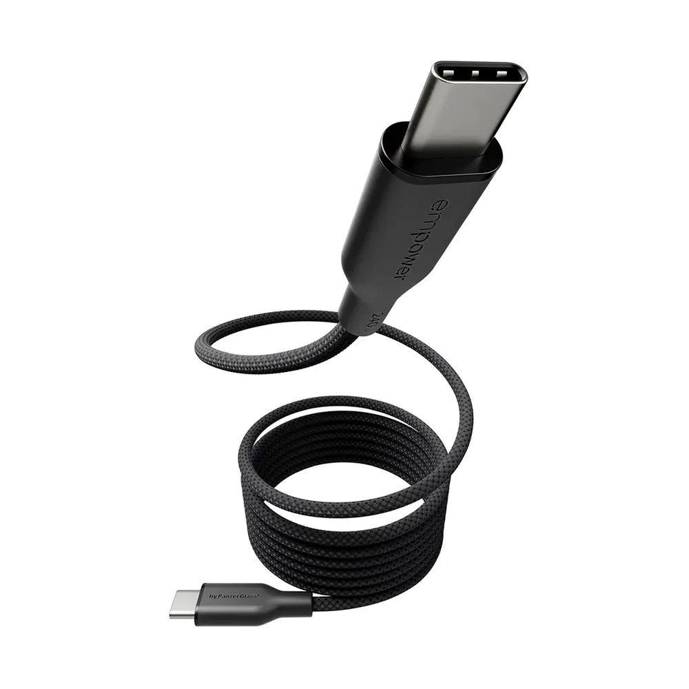 empower by PanzerGlass Magnetic 240W USB-C till USB-C Kabel – 1.5m – Space Black