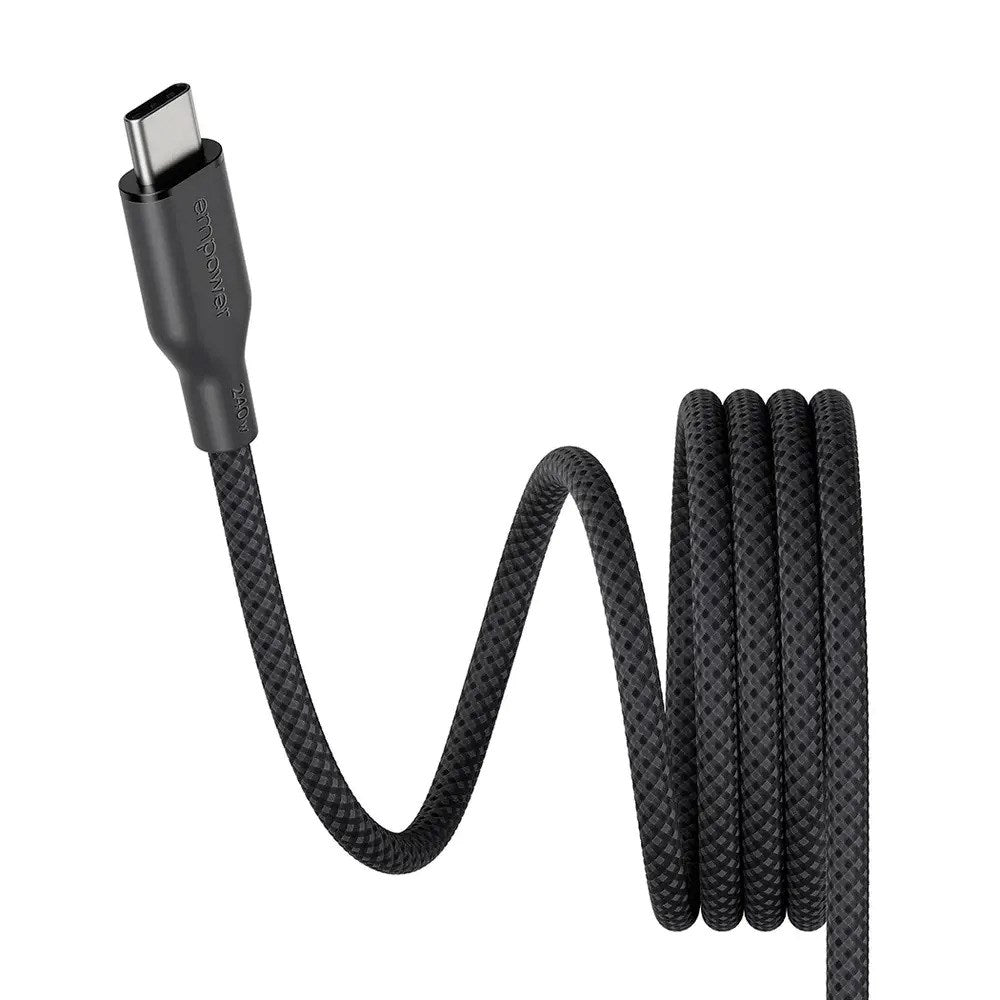 empower by PanzerGlass Magnetic 240W USB-C till USB-C Kabel – 1.5m – Space Black