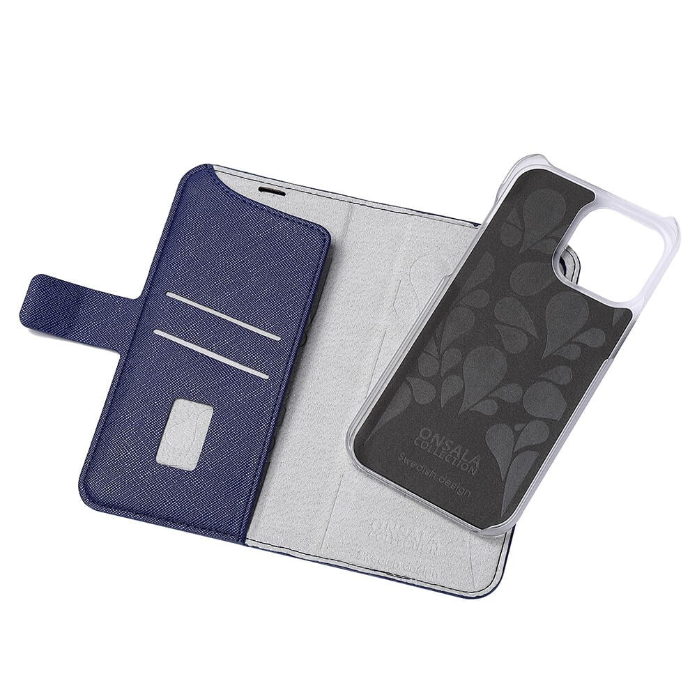 iPhone 14 Pro Max Onsala Fashion Collection Plånboksfodral med Magnet - Navy Blue