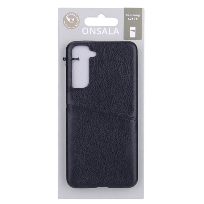 Samsung Galaxy S21 FE (5G) Onsala Collection Skal med Korthållare - Svart
