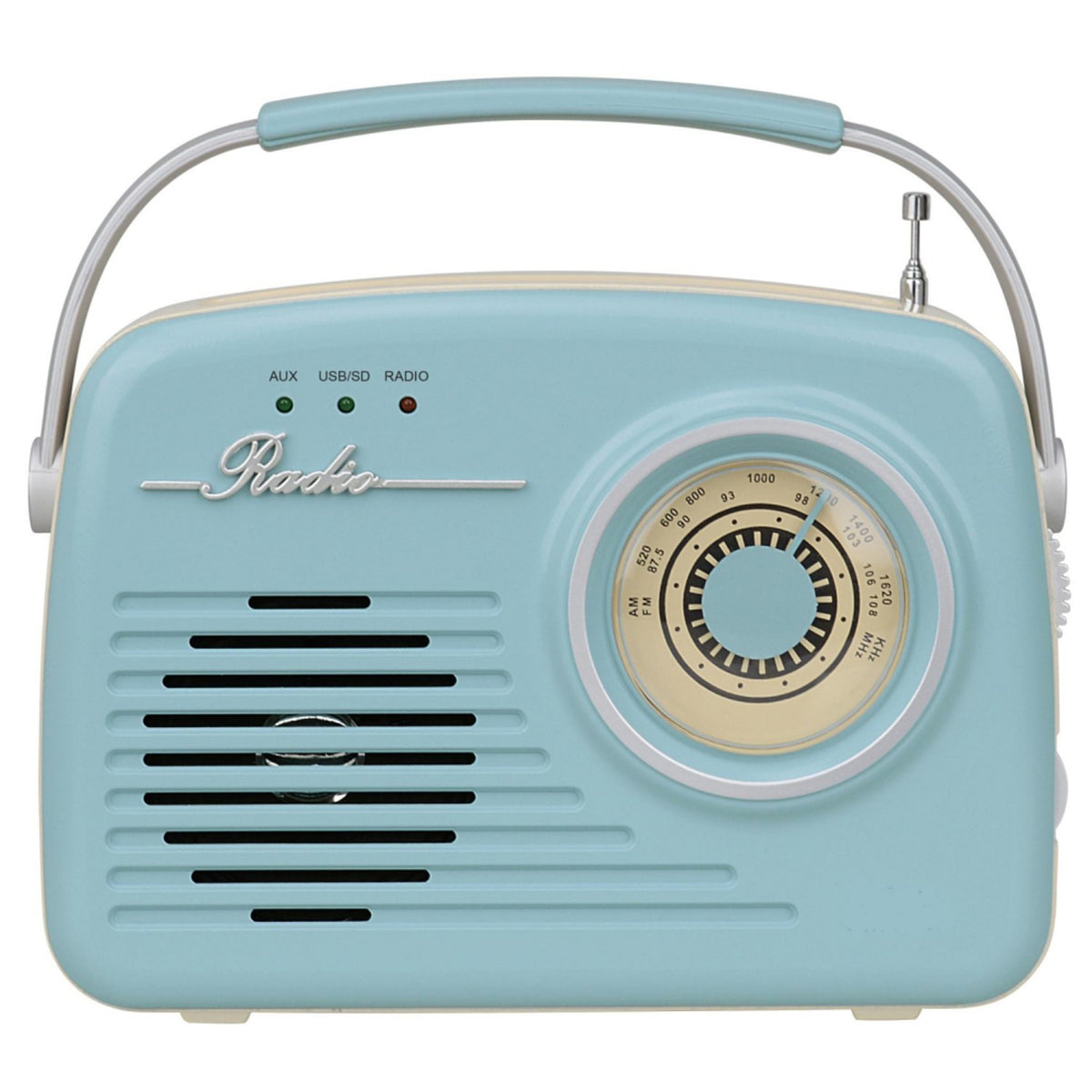 Setty Retro Bluetooth Högtalare m. Radio - Blå