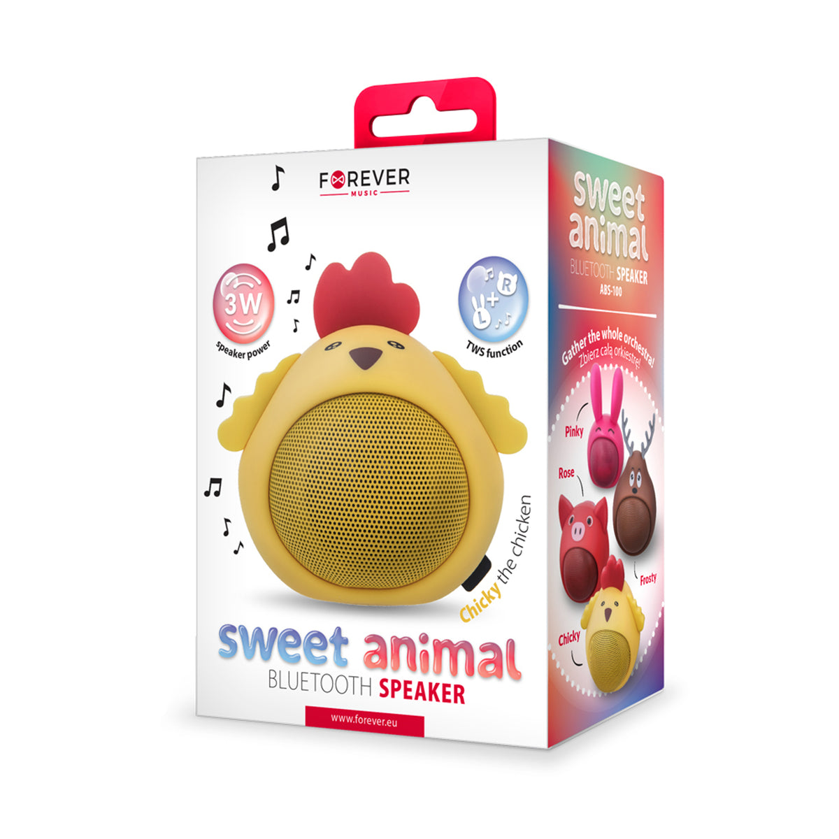 Forever Animal Bluetooth Högtalare - Gul Kyckling