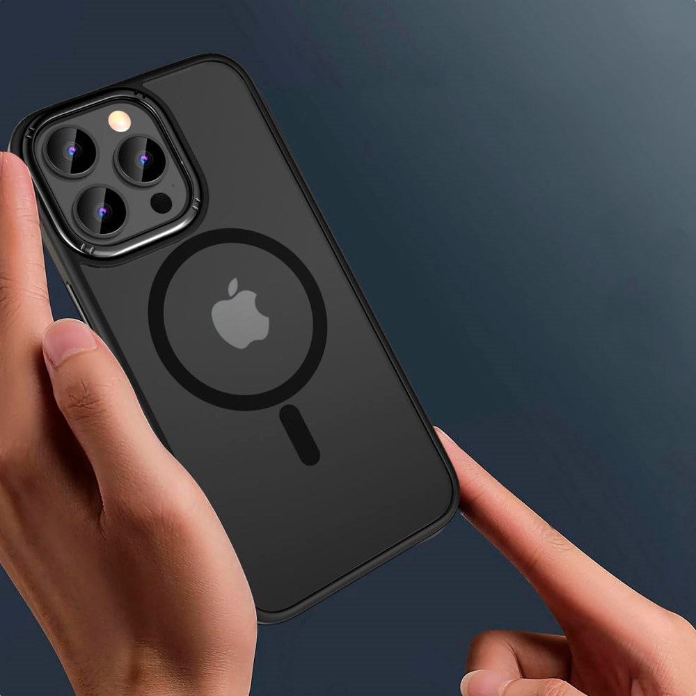 iPhone 15 Pro Max Tech-Protect Magmat 2 Skal - MagSafe-kompatibelt - Mattsvart