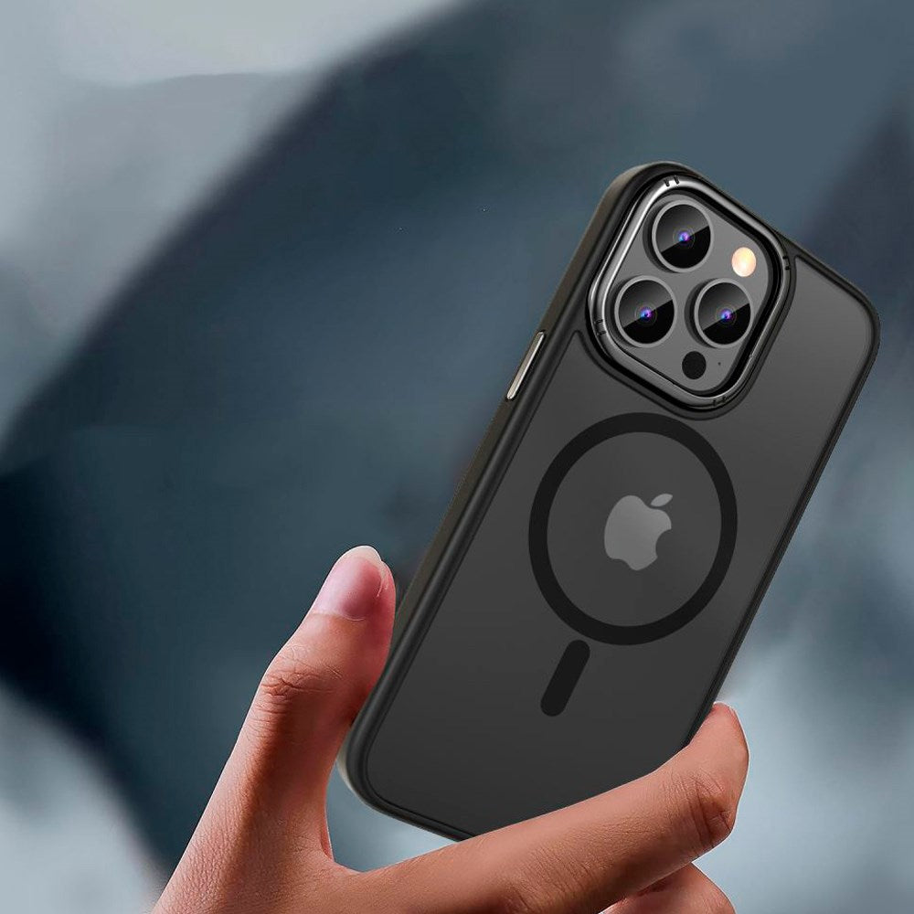 iPhone 15 Pro Max Tech-Protect Magmat 2 Skal - MagSafe-kompatibelt - Mattsvart