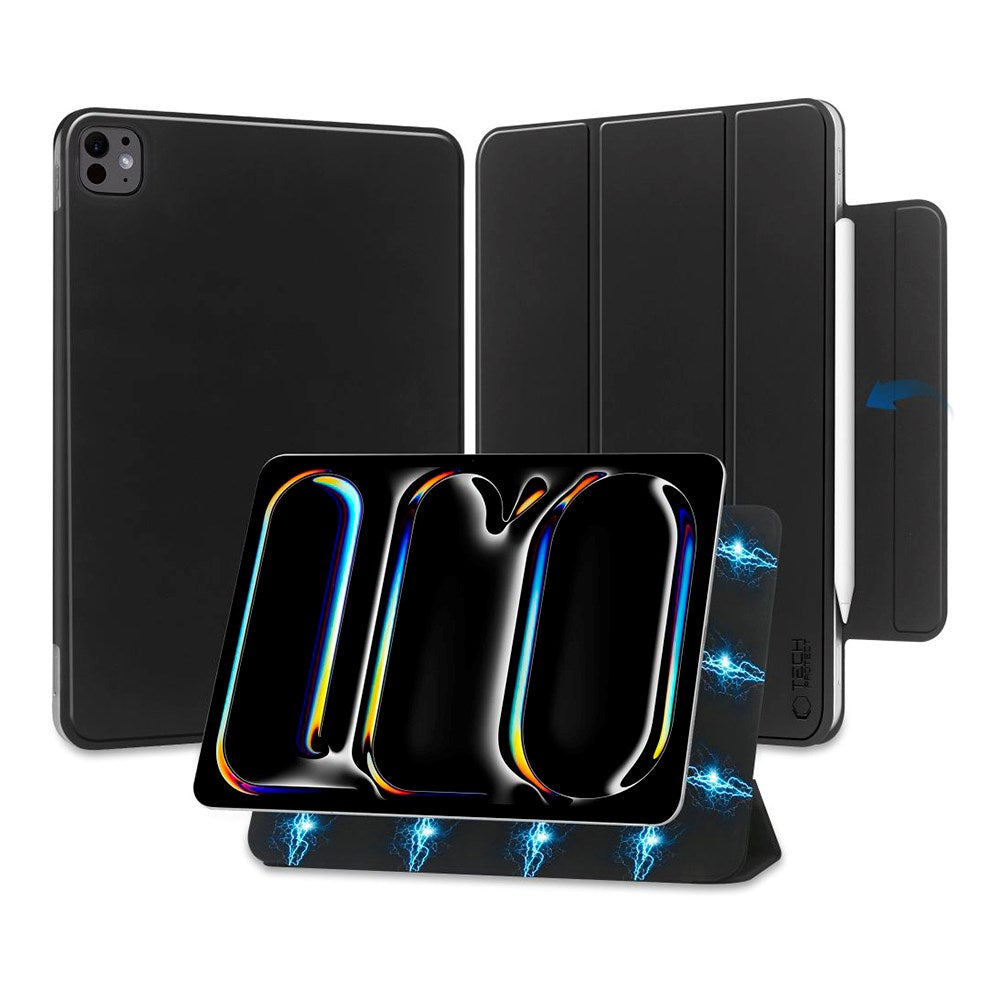 iPad Pro 13" (2025 / 2024) Tech-Protect Smartcase Magnetisk Fodral Tri-fold - Svart