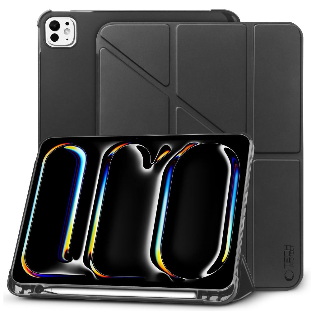 Tech-Protect iPad Pro 13" (2025 / 2024) SC Origami Fodral m. Apple Pencil Hållare - Svart