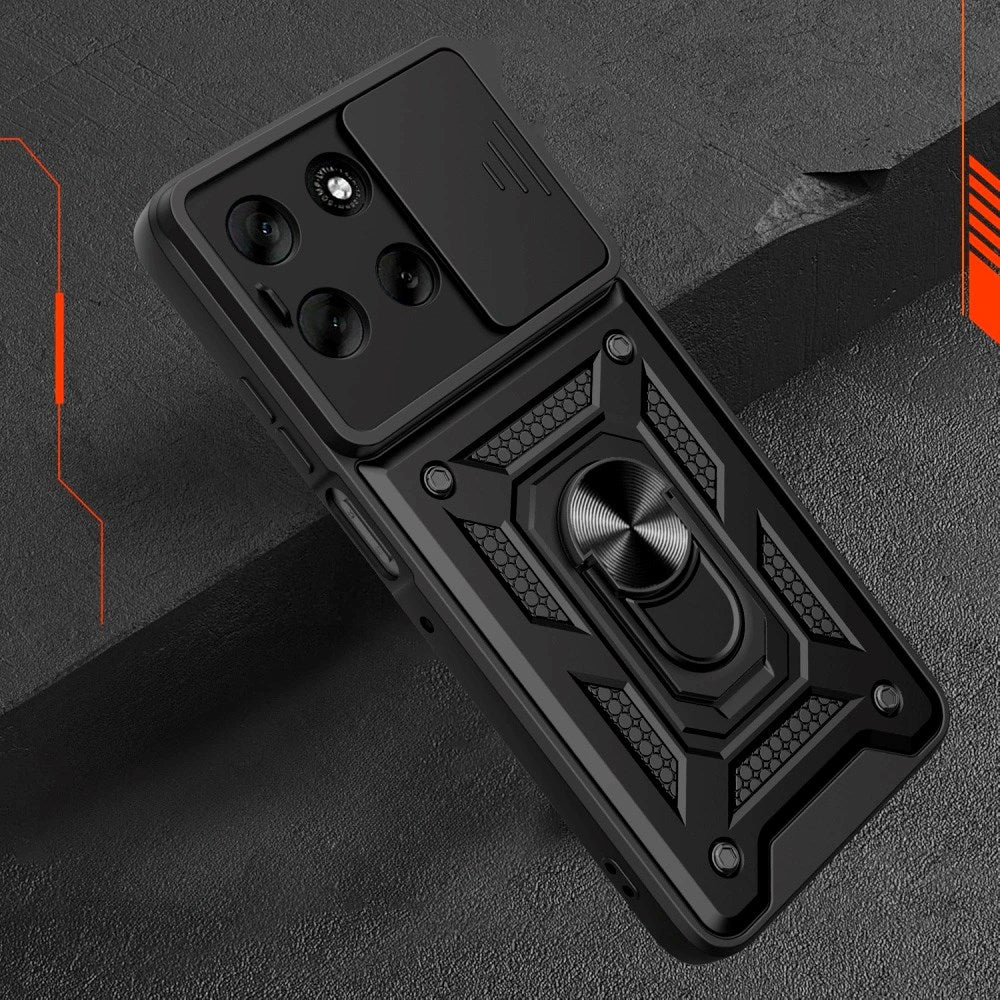 Motorola Moto G56 Tech-Protect Hantverkar Skal m. Magnetiskt Kickstand & Camslider - Svart