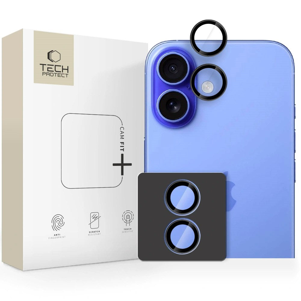 iPhone 17 Tech-Protect Camring Fit+ Kameralinsskydd - Svart