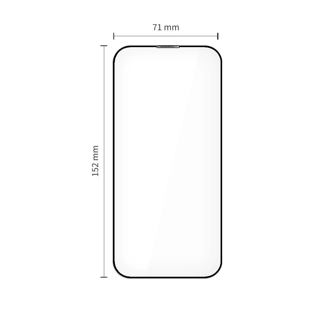 iPhone Air Tech-Protect Quick Set+ Skärmskyddsglas - 2 st - Genomskinlig / Svart Kant