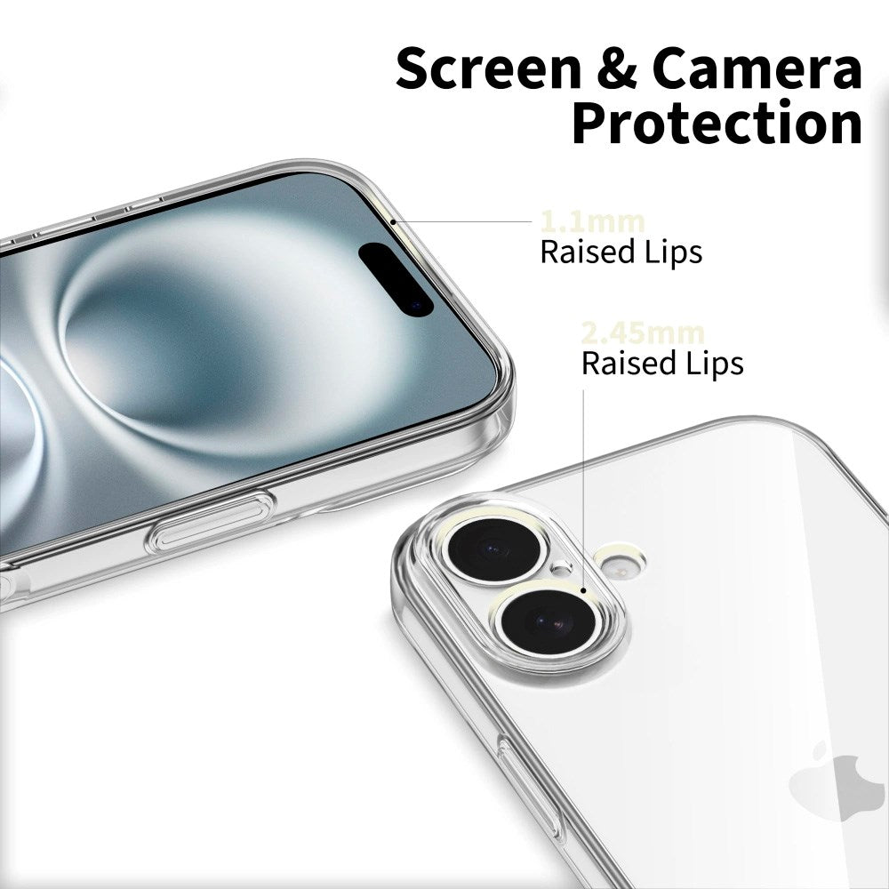 iPhone 17 Tech-Protect Flexair Flexibelt Plast Skal - Genomskinlig