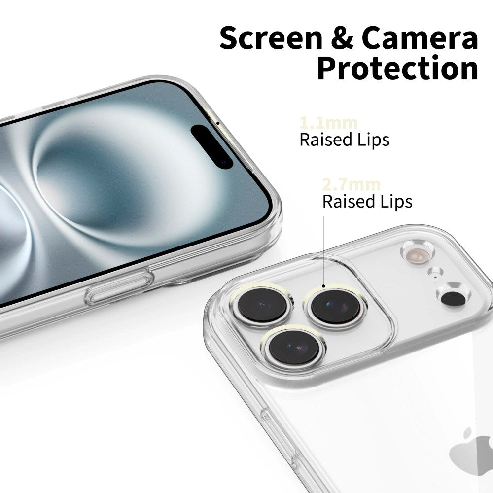 iPhone 17 Pro Max Tech-Protect Flexair Flexibelt Plast Skal - Genomskinlig