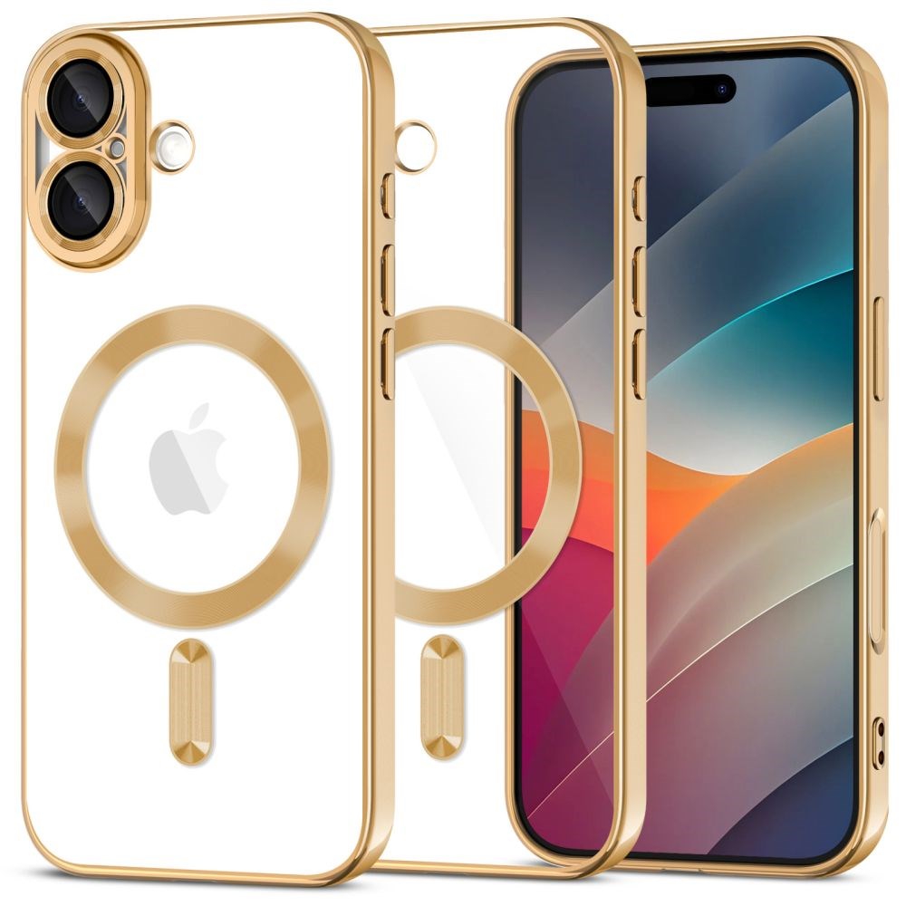 iPhone 17 Tech-Protect MagFlex Skal- MagSafe Kompatibel - Guld / Transparent