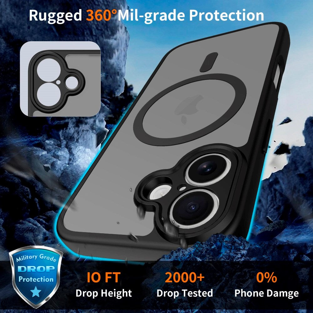 iPhone 17 Tech-Protect BasicMag Hybrid Skal - MagSafe Kompatibel - Matt Svart