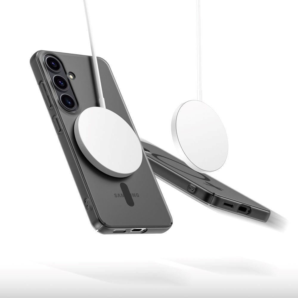Samsung Galaxy S25 Tech-Protect MagSlim Skal - MagSafe Kompatibel - Matt Svart