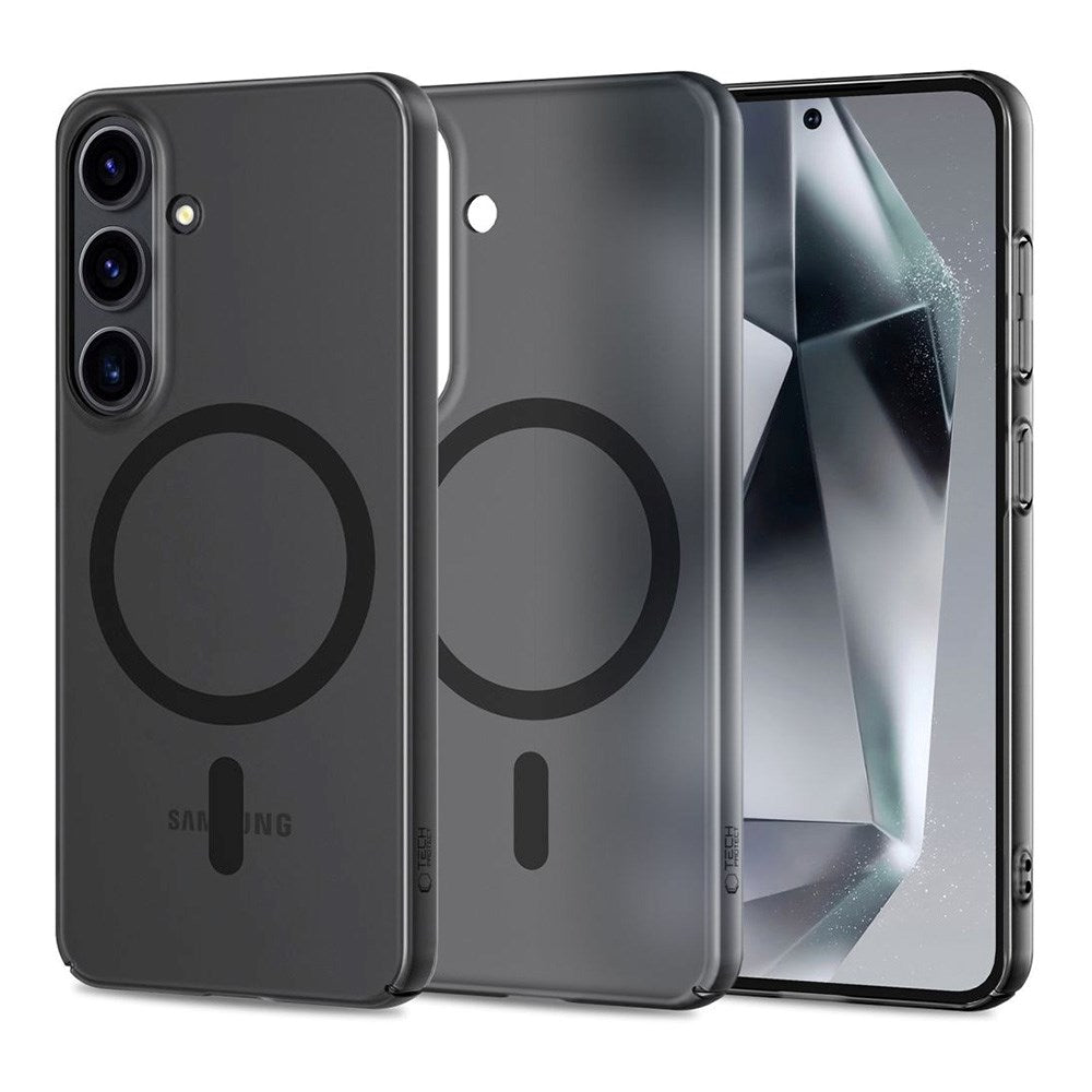 Samsung Galaxy S25 Tech-Protect MagSlim Skal - MagSafe Kompatibel - Matt Svart