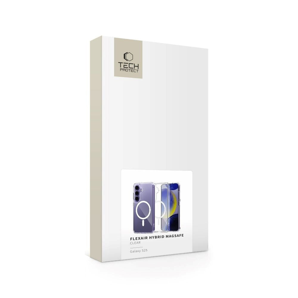 Samsung Galaxy S25 Tech-Protect Flexair Hybrid Skal - MagSafe Kompatibel - Genomskinlig