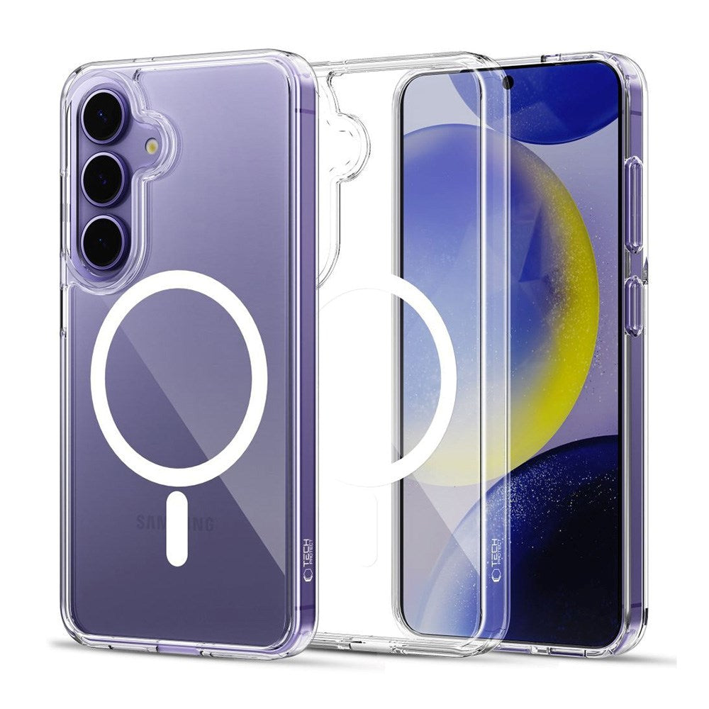 Samsung Galaxy S25 Tech-Protect Flexair Hybrid Skal - MagSafe Kompatibel - Genomskinlig