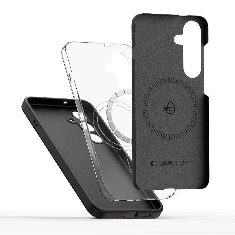 Samsung Galaxy S25 Tech-Protect Silikon Skal - MagSafe Kompatibelt - Svart