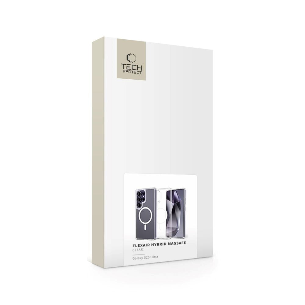Samsung Galaxy S25 Ultra Tech-Protect Flexair Hybrid Skal - MagSafe Kompatibel - Genomskinlig