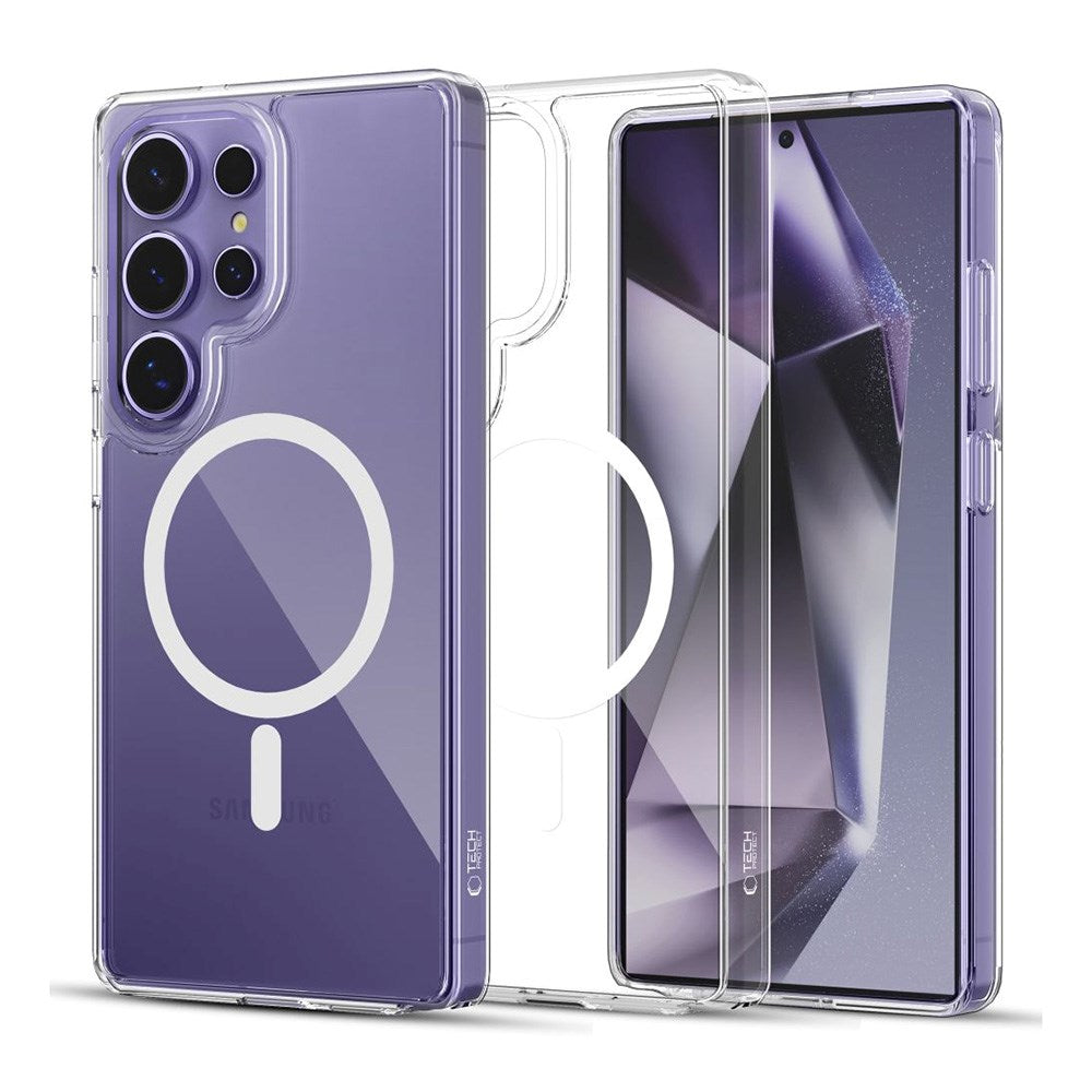 Samsung Galaxy S25 Ultra Tech-Protect Flexair Hybrid Skal - MagSafe Kompatibel - Genomskinlig