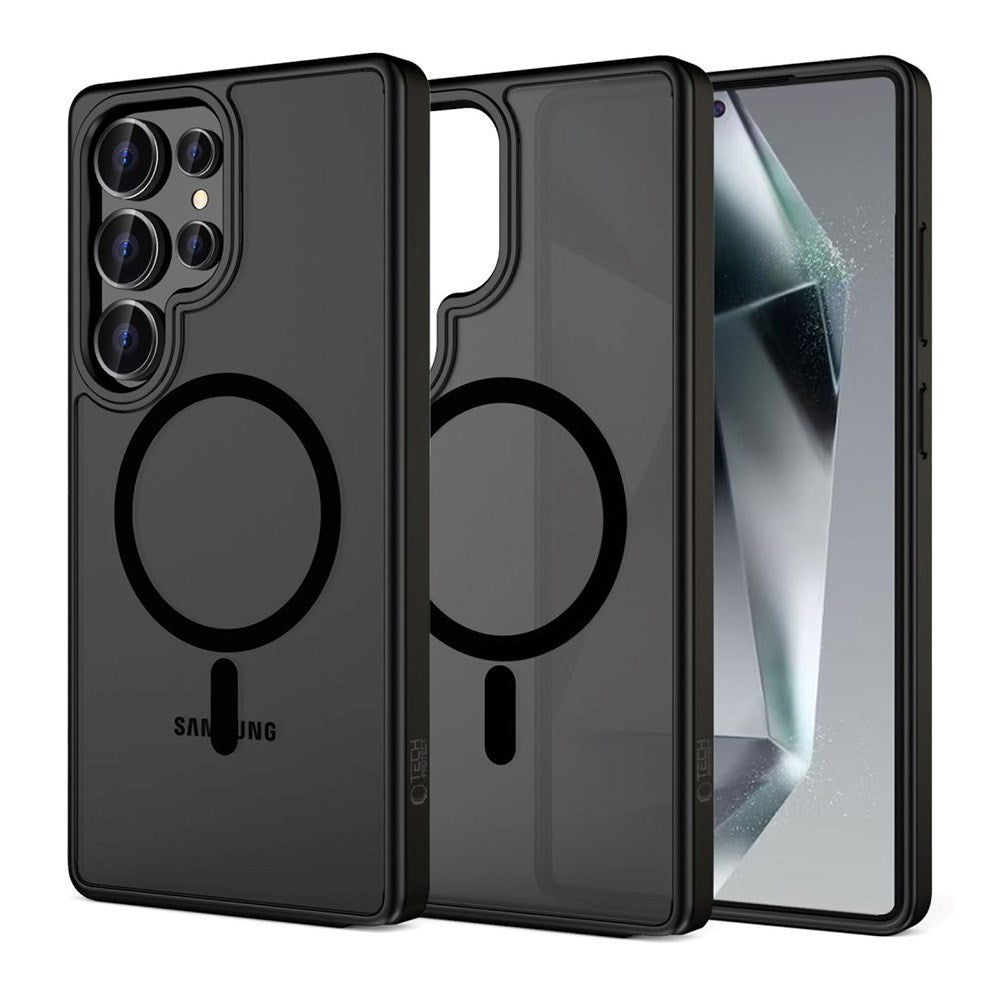 Samsung Galaxy S25 Ultra Tech-Protect Magmat Skal - MagSafe Kompatibel - Mattsvart