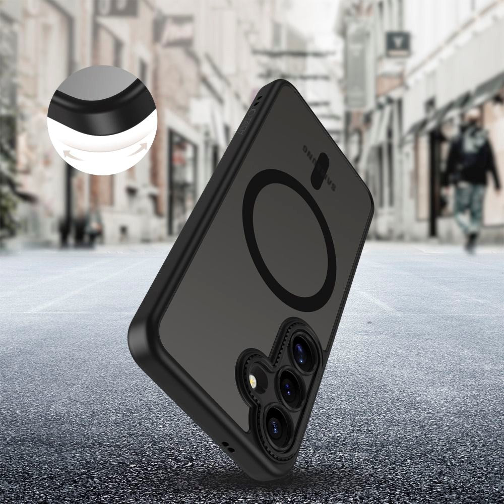 Samsung Galaxy S25 Tech-Protect MagCam Skal - MagSafe Kompatibelt - Matt Svart