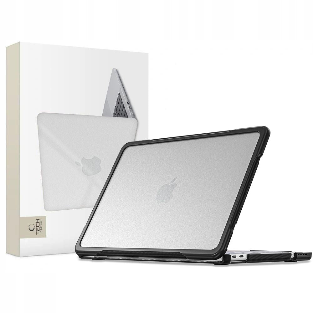 MacBook Neo 13 A18 Pro (2026) Tech-Protect Velar Hybrid Fodral - Genomskinlig / Svart