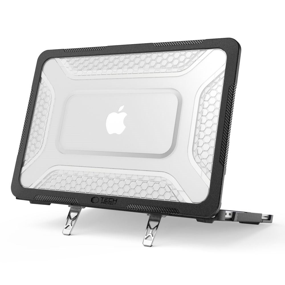 MacBook Neo 13 A18 (2026) Tech-Protect Kevlar Pro Fodral - Svart / Genomskinlig