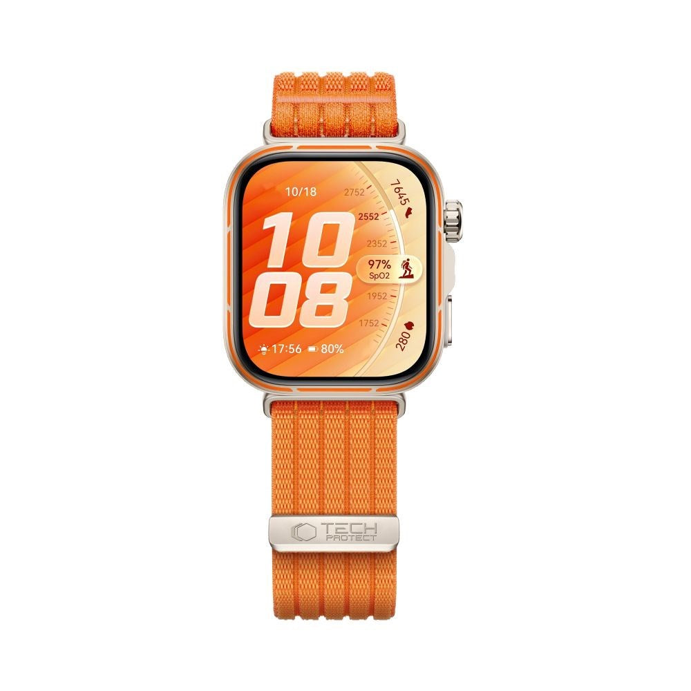 Huawei Watch Fit 5 Pro / 5 / 4 Pro / 4 / 3 Tech-Protect Nylon Rem - Orange