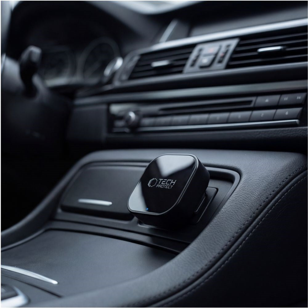 Tech-Protect UltraBoost CA01 Apple Carplay / Android Auto-Adapter med USB-A - Bluetooth / WiFi - Svart