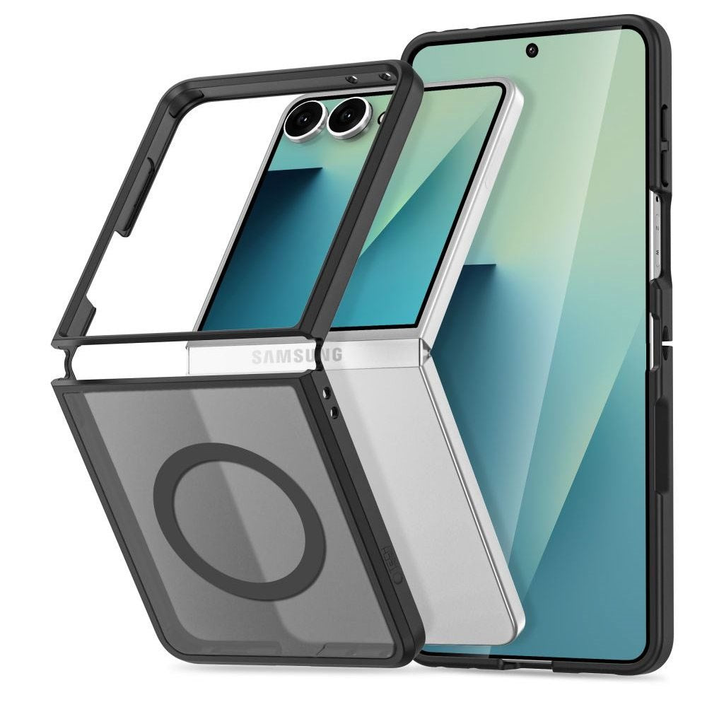 Samsung Galaxy Z Flip8 Tech-Protect MagMat Skal - MagSafe Kompatibel - Matt Svart