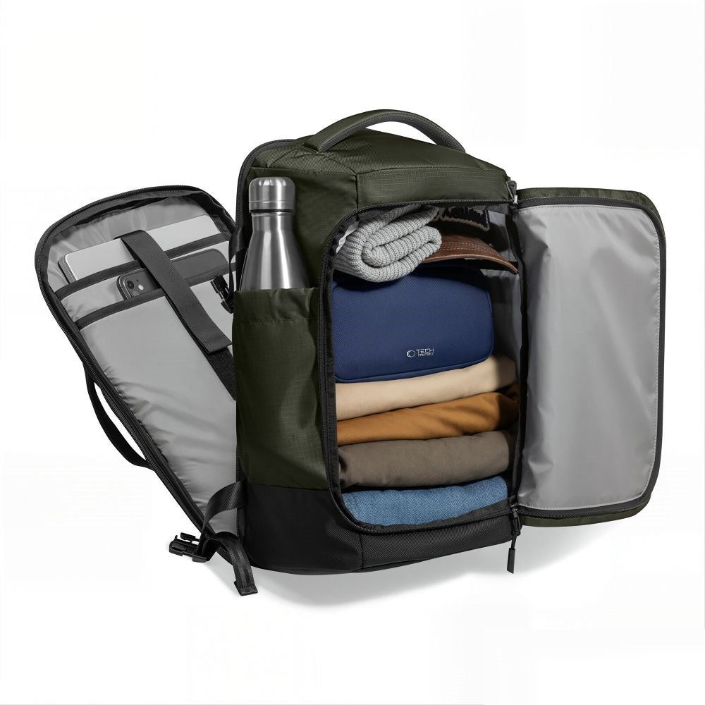 Resväska Tech-Protect Defender S70 - 24L / 40 x 30 x 20 cm - Grön