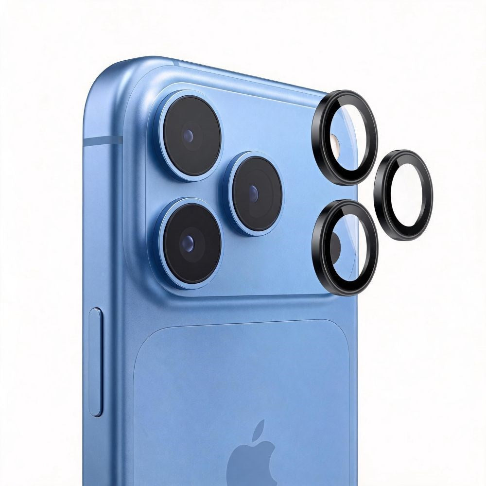 iPhone 18 Pro / 18 Pro Max Tech-Protect Camring Fit+ Kameralinsskydd - Svart