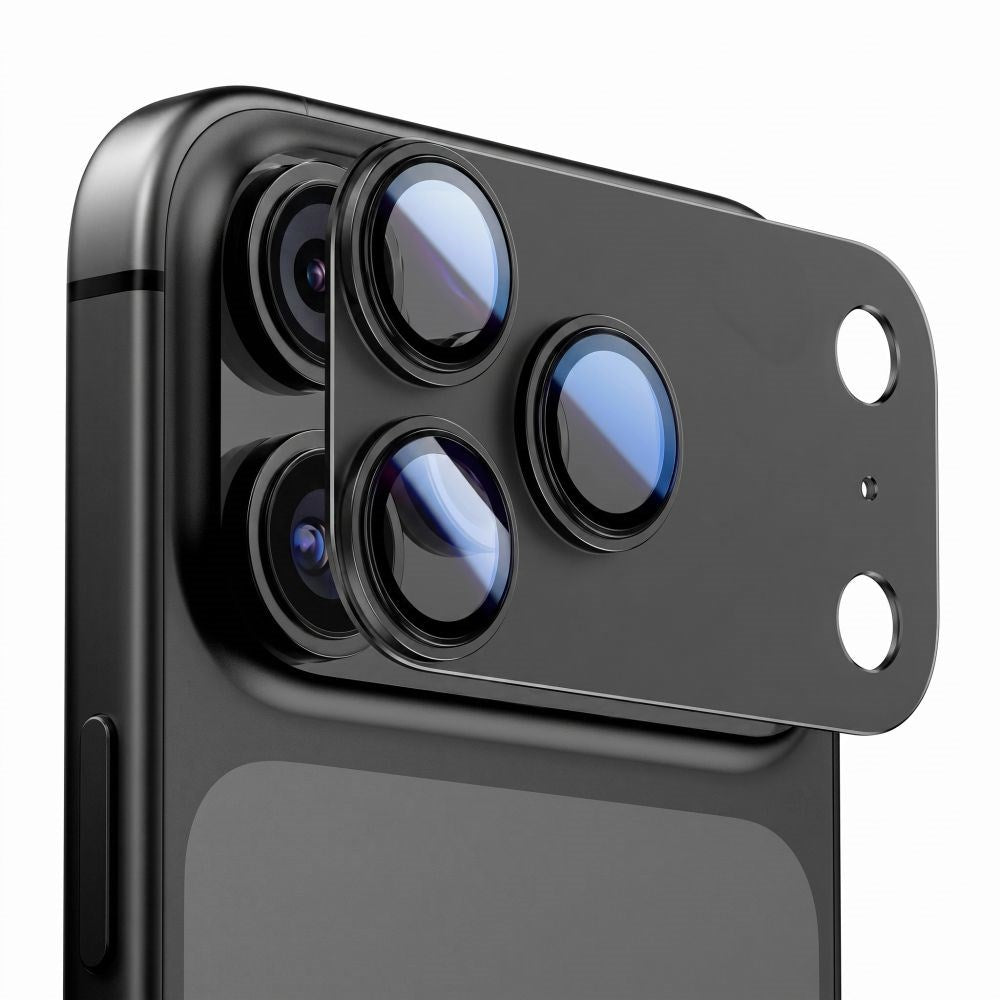 iPhone 18 Pro Tech-Protect CamFull Fit+ Kameralinsskyddsglas - Svart