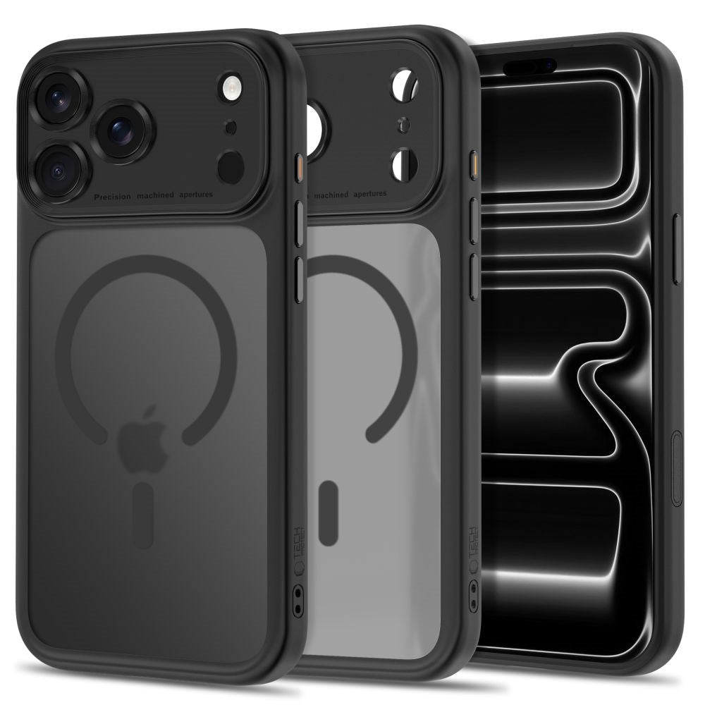 iPhone 18 Pro / 17 Pro Tech-Protect MagPeak Skal - MagSafe Kompatibel - Matt Svart