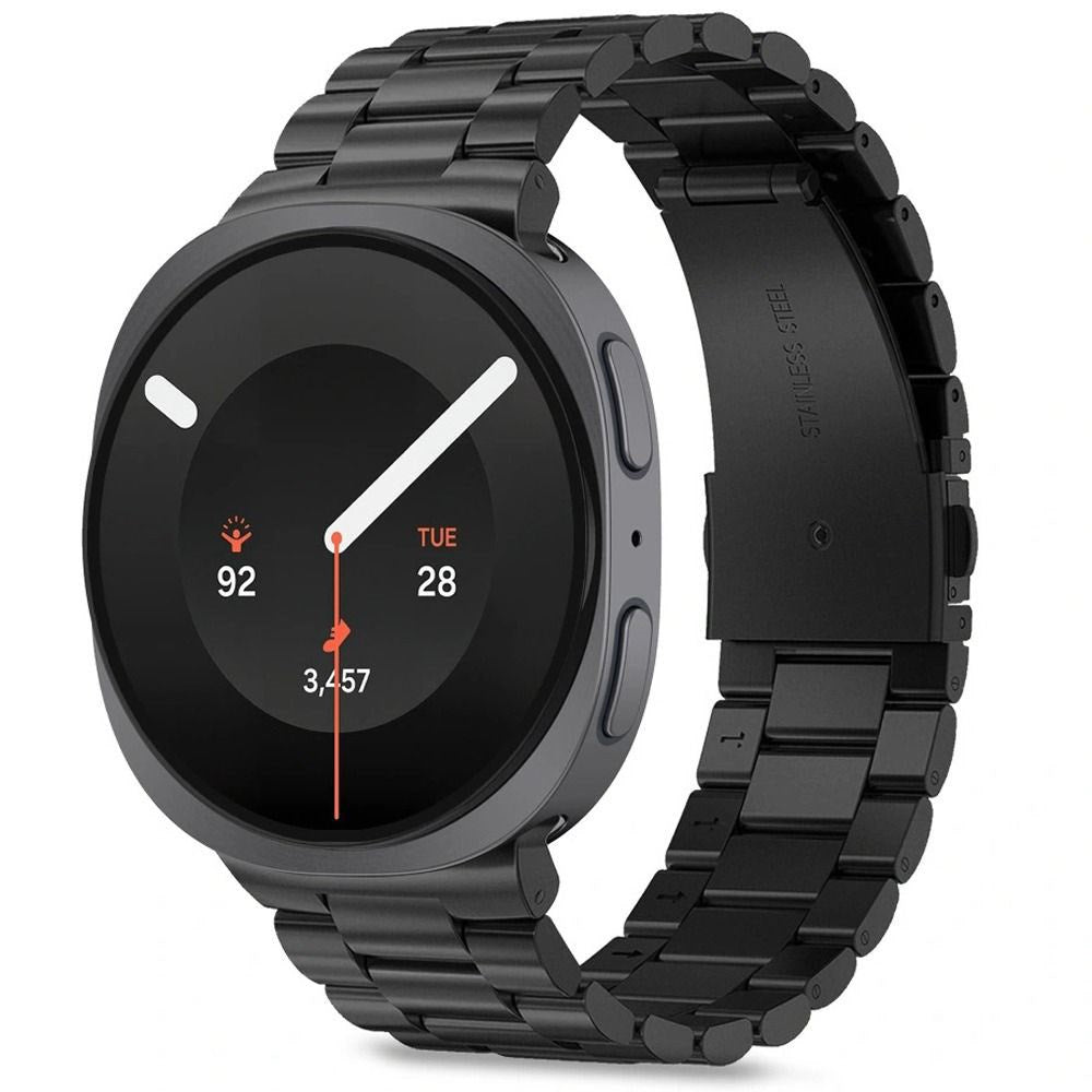Samsung Galaxy Watch 8 / 9 / Classic (40 / 44 / 46mm) Tech-Protect Stainless Steel Klockarmband - Svart