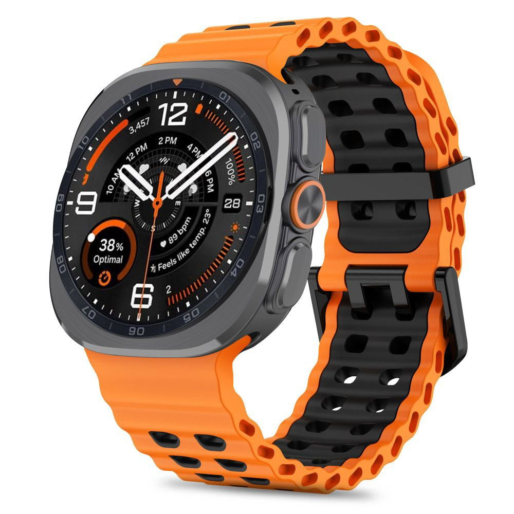 Samsung Galaxy Watch Ultra 2 / Ultra (47mm) Tech-Protect IconBand Pro Klockarmband - Orange / Svart