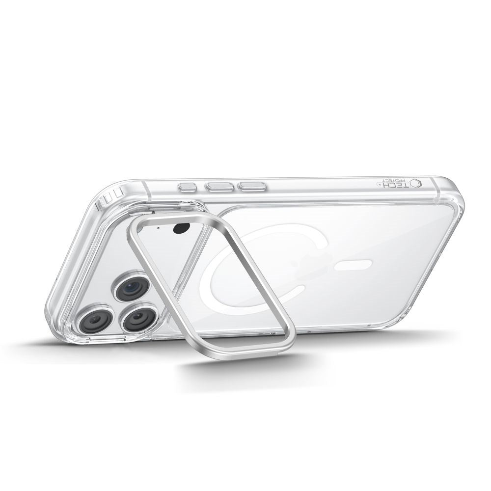 iPhone 18 Pro Max / 17 Pro Max Tech-Protect MagStand CC Skal - MagSafe Kompatibel - Genomskinlig