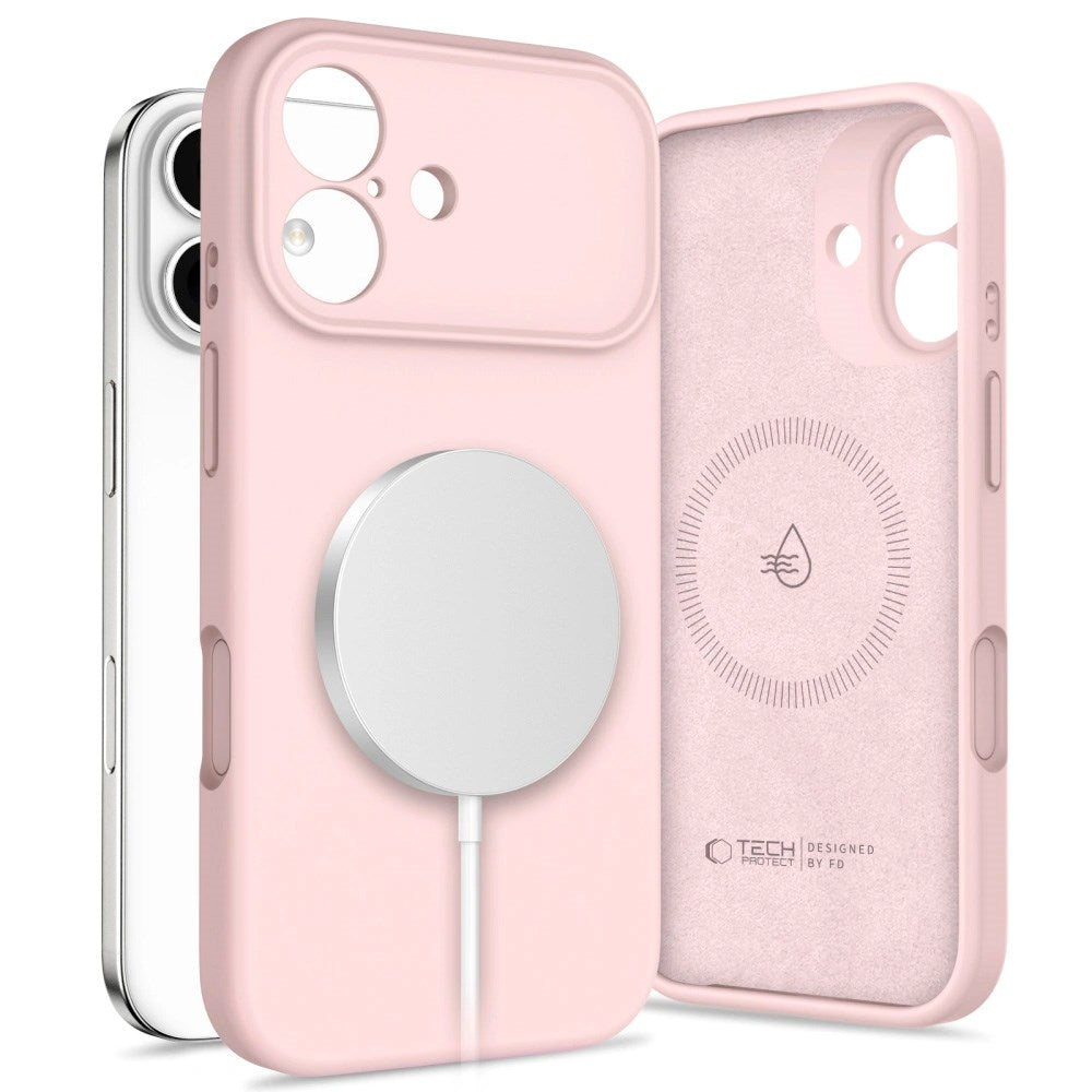 iPhone 17 Tech-Protect Silicone Skal - MagSafe Kompatibel - Rosa