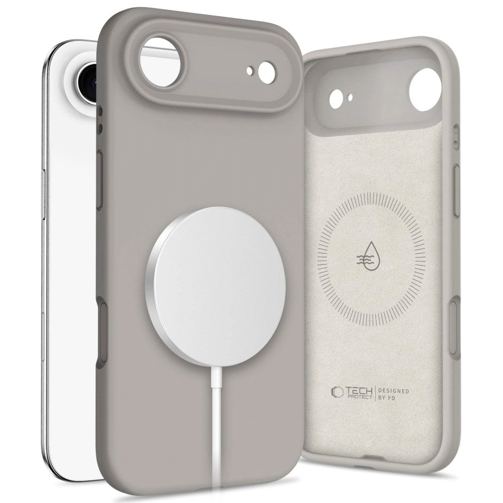 iPhone Air Tech-Protect Silicone Skal - MagSafe Kompatibel - Grå