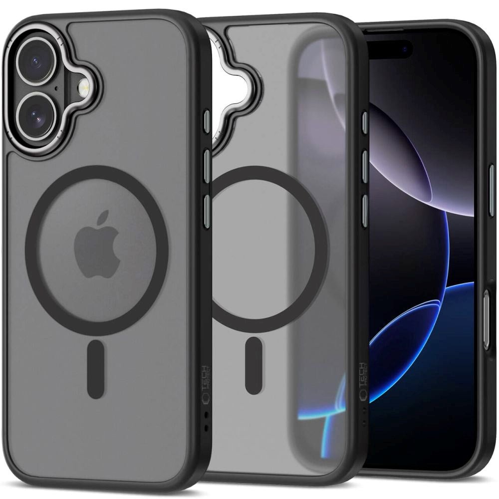 iPhone 17 Tech-Protect MagEdge Hybrid Skal - MagSafe Kompatibel - Matt Svart
