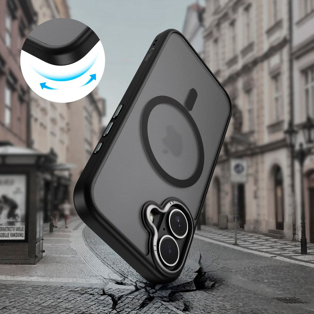 iPhone 17 Tech-Protect MagEdge Hybrid Skal - MagSafe Kompatibel - Matt Svart