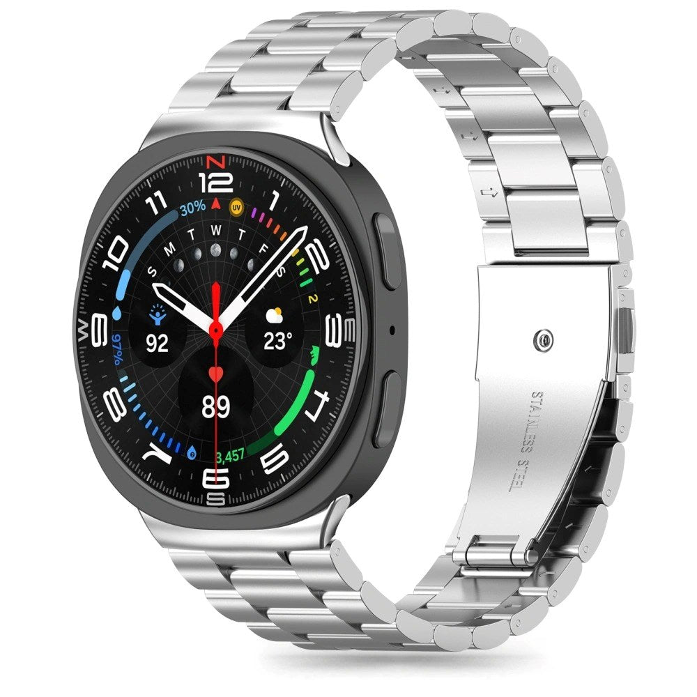 Tech-Protect Samsung Galaxy Watch 8 / 8 Classic (40 / 44 / 46mm) Rostfritt Stålarmband - Silver